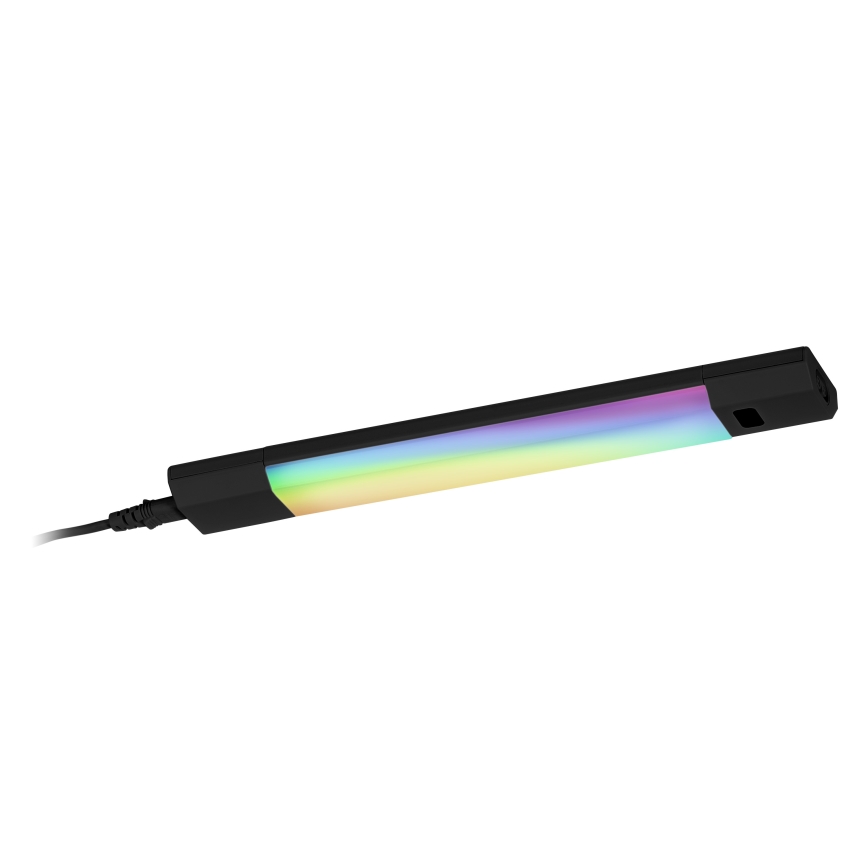 Osram - LED RGBW dimmbare Unterbauleuchte mit Bewegungsmelder LINEAR EDGE LED/4W/230V 30 cm schwarz + Fernbedienung