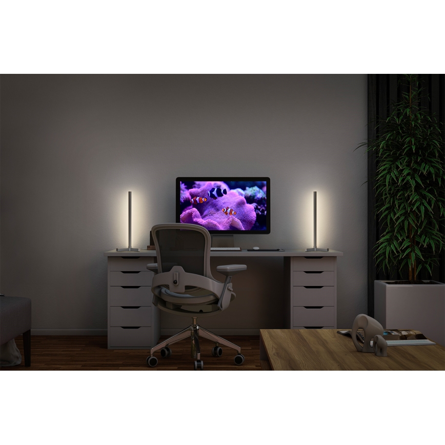 Osram - Lampe de table dimmable LED RGBW SMART+ MAGIC LED/7,5W/230V 2700-6500K argentée Wi-Fi + télécommande