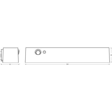 Osram - LED-Solar-Wandleuchte mit Sensor ENDURA STYLE LED/12,4W/4,2V 2000 mAh IP54 Anthrazit
