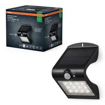 Osram - LED-Solar-Wandleuchte mit Bewegungs- und Dämmerungssensor SCHMETTERLING LED/1,5W/3,7V 1200 mAh IP65