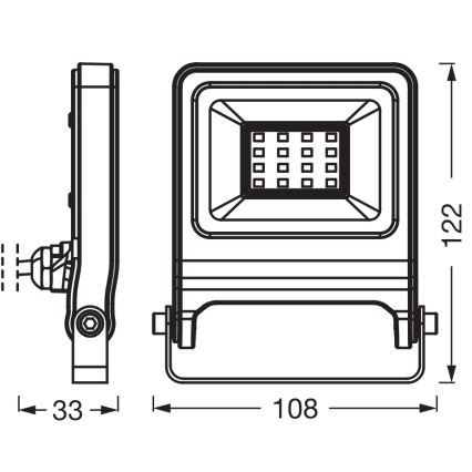 Osram - LED-Strahler ENDURA LED/10W/230V 3000K IP65