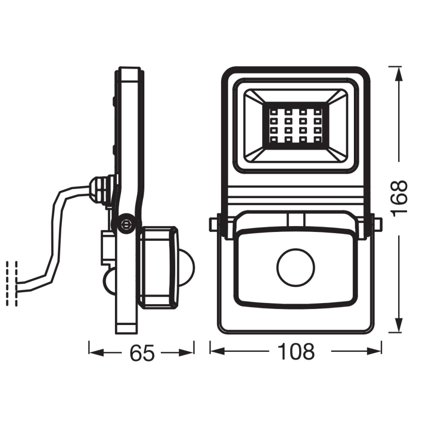 Osram - LED-Strahler mit Sensor ENDURA LED/10W/230V 3000K IP44