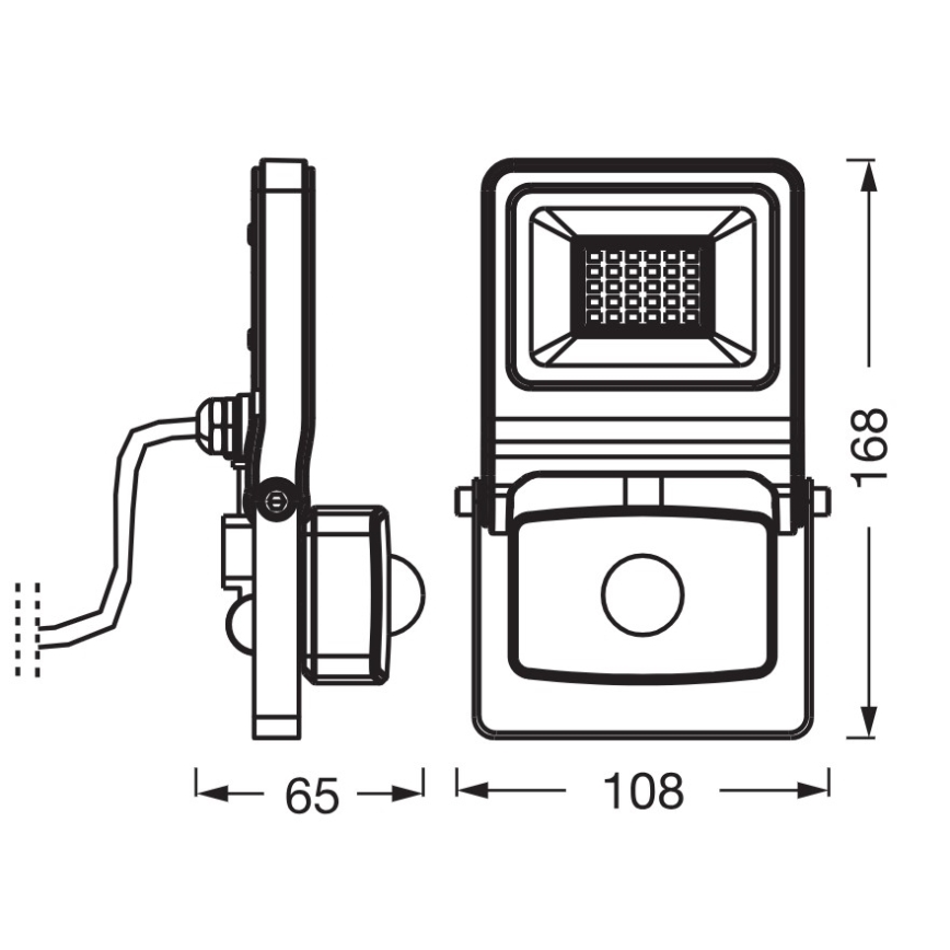 Osram - LED-Strahler mit Sensor ENDURA LED/20W/230V 3000K IP44