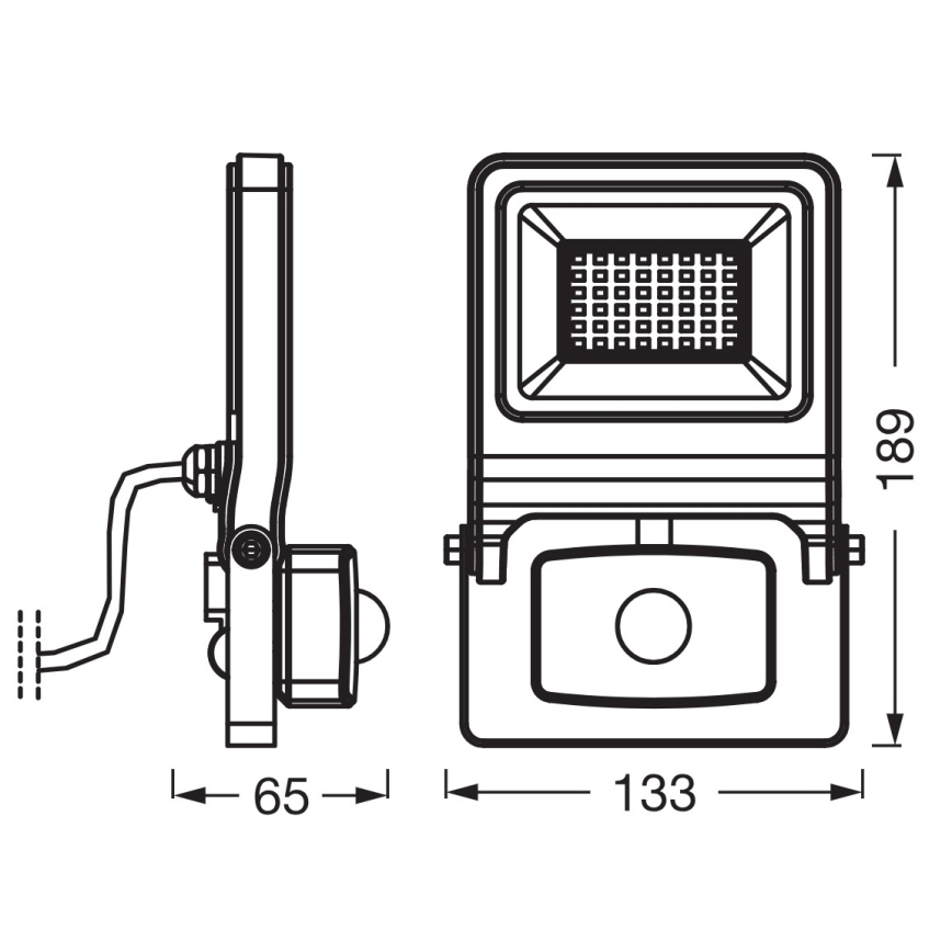 Osram - LED-Strahler mit Sensor ENDURA LED/30W/230V 3000K IP44