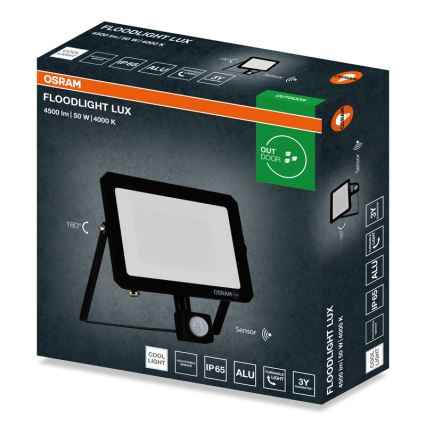 Osram - LED-Strahler mit Sensor FLOODLIGHT LED/50W/230V 4000K IP65