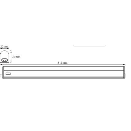 Osram - LED Unterbauleuchte BATTEN LED/4W/230V 4000K 31,3 cm