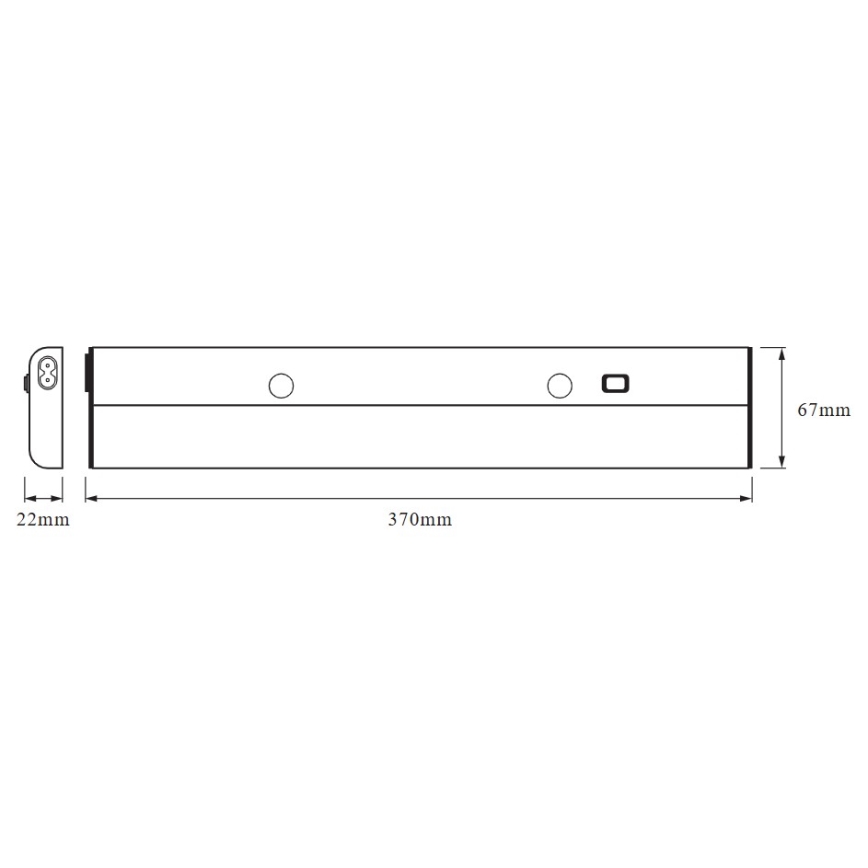 Osram - LED-Unterbauleuchte LINEAR LED/5W/230V 4000K 37 cm silber