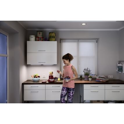 Osram - LED-Unterschrankleuchte mit Bewegungs- und Dämmerungssensor LINEARLED LED/2,9W/9V 6xAA 4000K 31,4 cm weiß