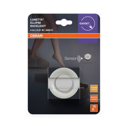 Osram - Veilleuse LED avec capteur de mouvement et crépusculaire LUNETTA LED/0,31W/230V blanche