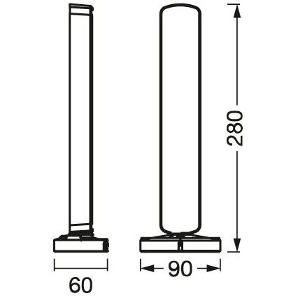 Osram - Lot de 2 lampes de table dimmables LED RGBW MOOD LIGHT LED/4W/230V 2700-6500K Wi-Fi + télécommande
