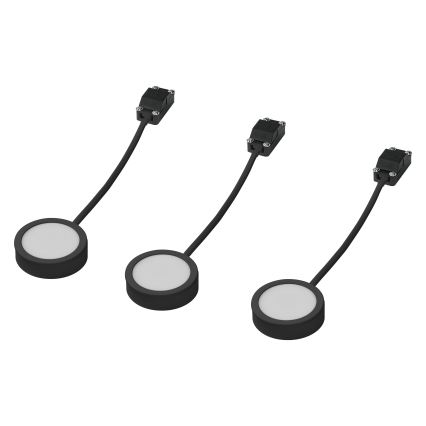 Osram - Lot de 3 luminaires LED sous-meuble UNDERCABINET LED/3W/230V 3000K noir