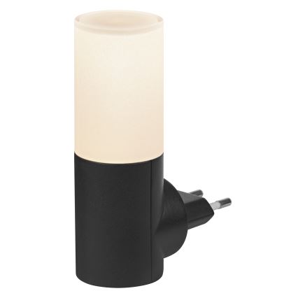 Osram - Luce notturna LED con sensore crepuscolare LUNETTA LED/0,2W/230V nera