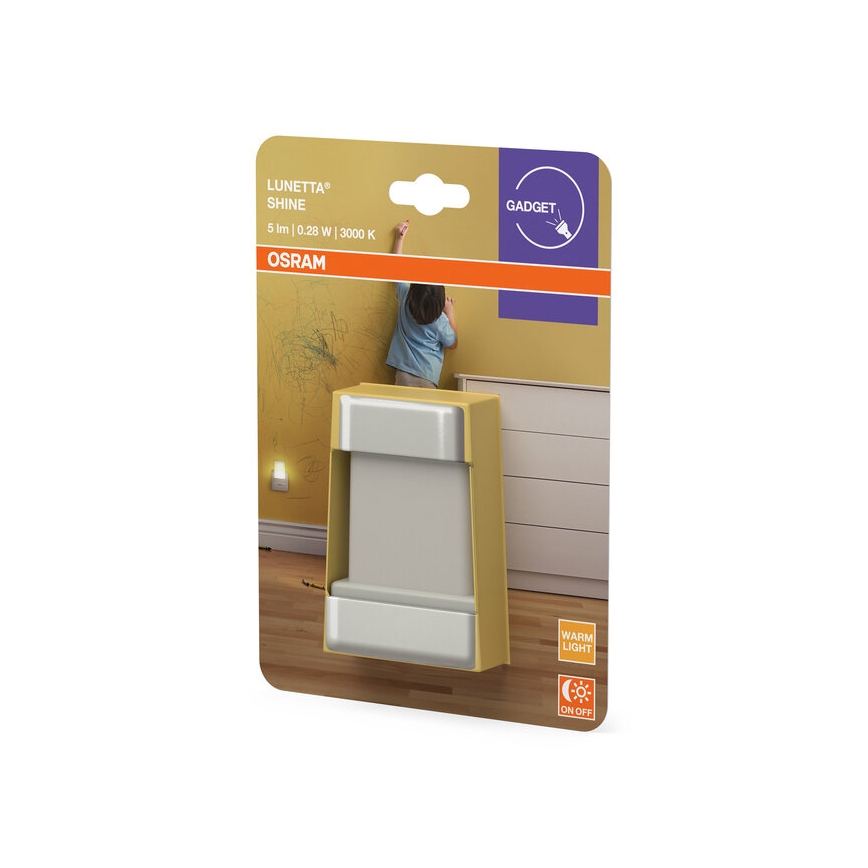 Osram - Luce notturna LED con sensore LUNETTA LED/0,28W/230V 3000K