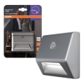 Osram - Luminaire LED pour escalier avec capteur NIGHTLUX LED/0,25W/3xAAA IP54 argenté
