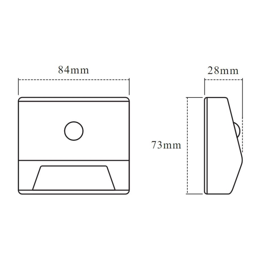 Osram - Luminaire d'escalier LED avec détecteur NIGHTLUX LED/0,25 W/3xAAA IP54 blanc