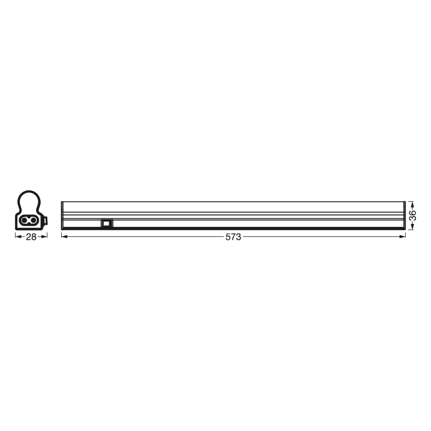 Osram - Luminaire LED sous-meuble avec détecteur de mouvement BATTEN LED/4W/230V 3000K 60 cm blanc
