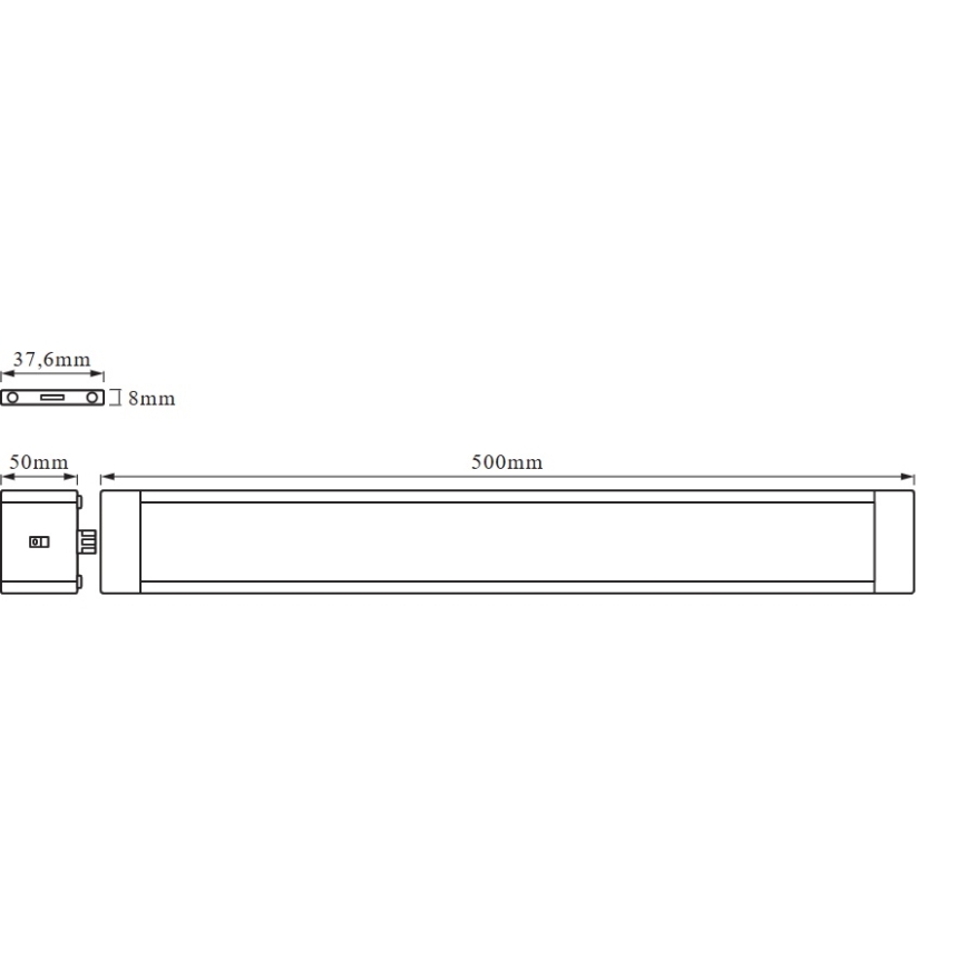 Osram - Luminaire LED sous-meuble dimmable avec capteur de mouvement CABINET LED/10W/230V 3000K 50 cm blanc