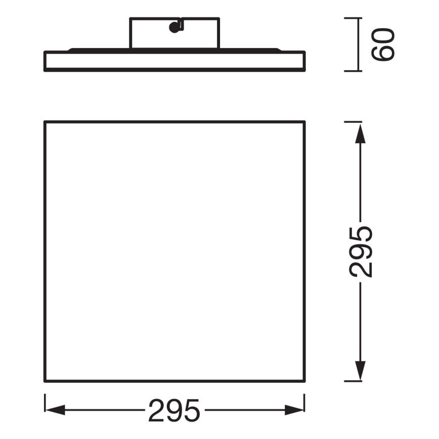 Osram - Panneau LED à montage en surface PLANON LED/20W/230V 3000K 30x30 cm blanc
