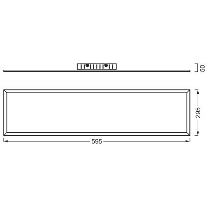 Osram - Panneau LED à montage en surface PLANON LED/22W/230V 4000K 30x60 cm blanc