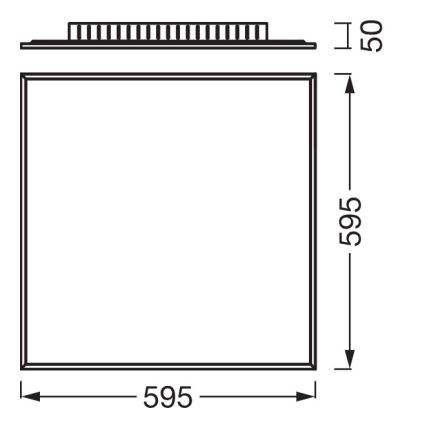 Osram - Panneau LED de surface PLANON LED/40W/230V 4000K 60x60 cm blanc