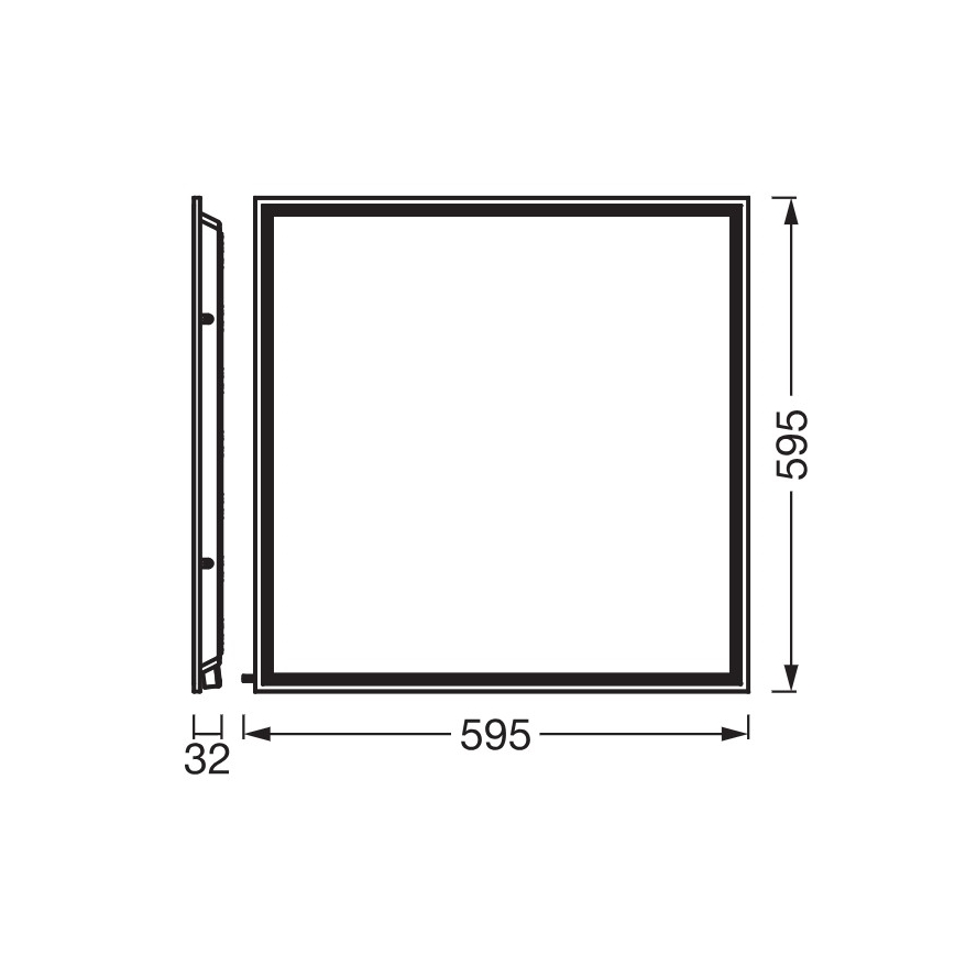 Osram - Pannello LED per controsoffitto ESSENTIAL LED/50W/230V 3000/4000/6500K 60x60 cm