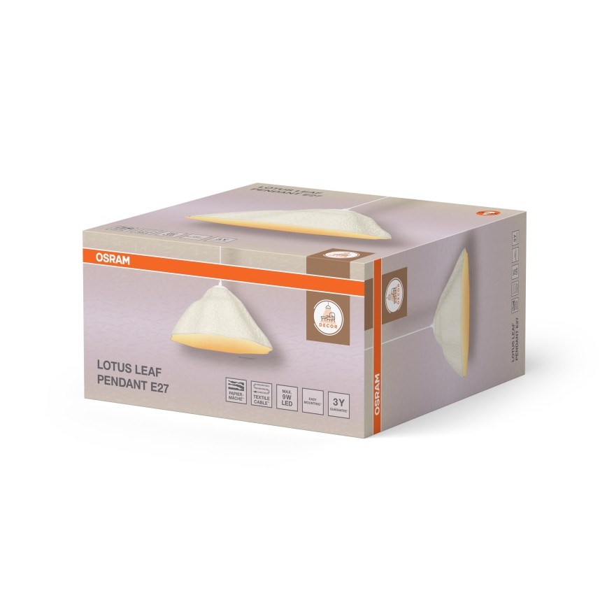Osram - Pendelleuchte an Kabel LOTUS LEAF 1xE27/9W/230V Ø 39,6 cm