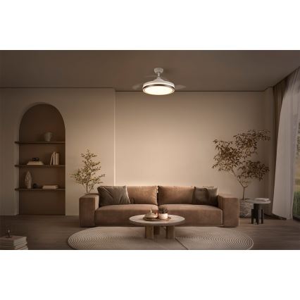 Osram - Ventilatore da soffitto LED/66W/230V 3000/4000/6500K bianco + telecomando