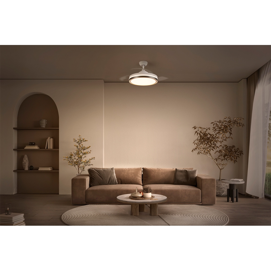 Osram - Ventilatore da soffitto LED/66W/230V 3000/4000/6500K bianco + telecomando