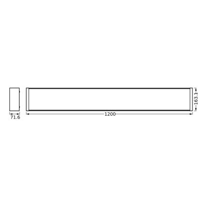 Osram - Plafoniera LED dimmerabile OFFICE LINE LED/40W/230V 120 cm + telecomando