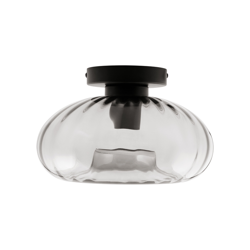 Osram - Plafoniera DECOR SMOKE 1xE27/12W/230V Ø 28 cm nero/grigio fumé