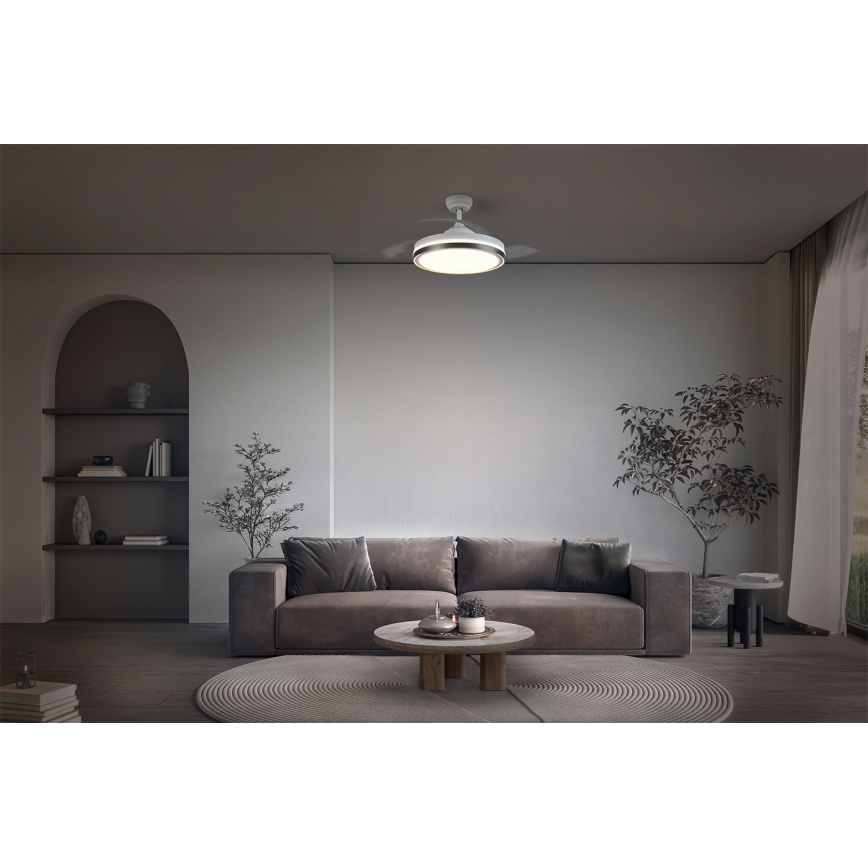 Osram - Plafoniera LED con ventilatore CEILING FAN LED/66W/230V 3000/4000/6500K, bianco, con telecomando