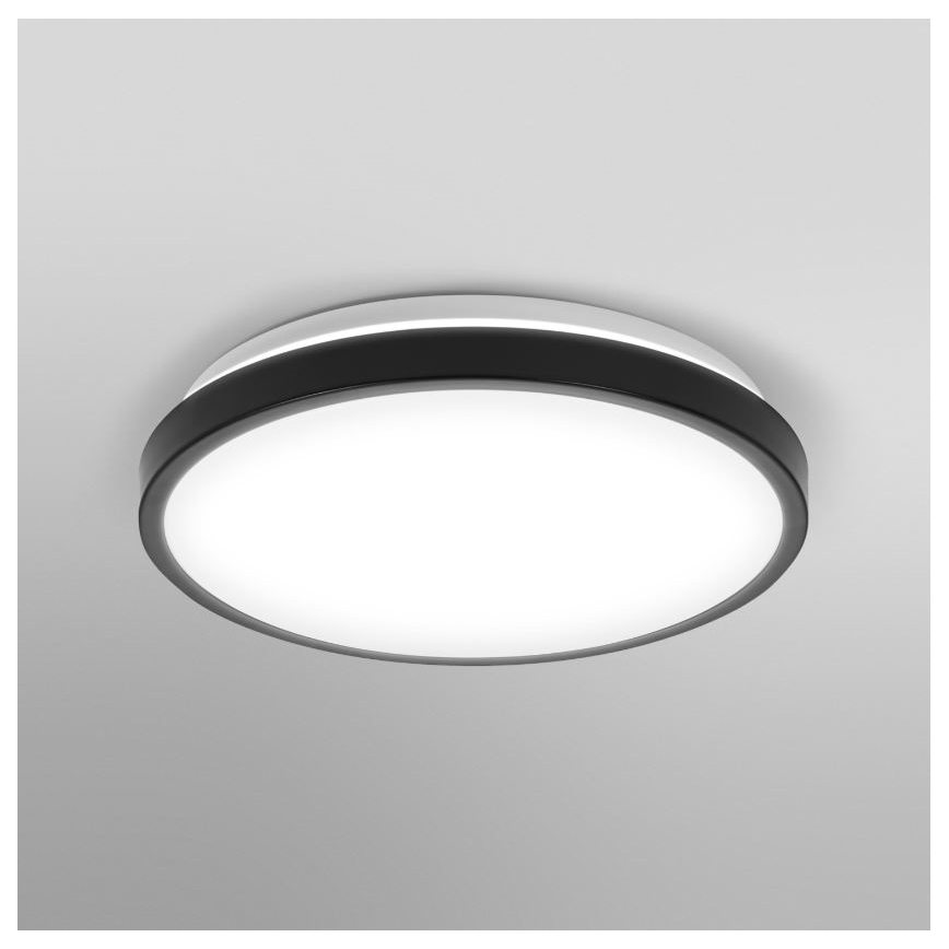 Osram - Plafoniera da soffitto per bagno DISC LED/18W/230V 3000/4000K Ø 30 cm IP44 nero