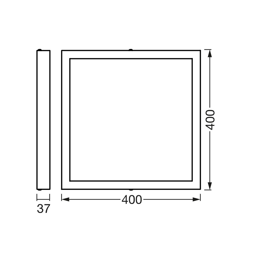 Osram - Plafoniera LED dimmerabile SMART+ DOWNLIGHT LED/22W/230V 40x40 cm 3000-6500K Wi-Fi