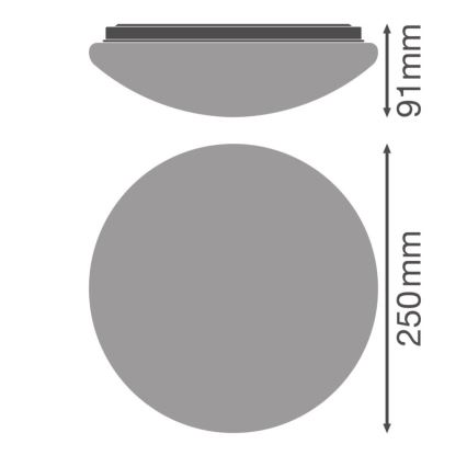 Osram - Plafoniera LED ESSENTIAL, 13W, 230V, 6500K, Ø 25 cm