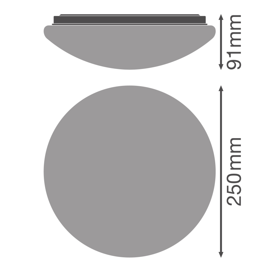Osram - Plafoniera LED ESSENTIAL LED/13W/230V Ø 25 cm bianca