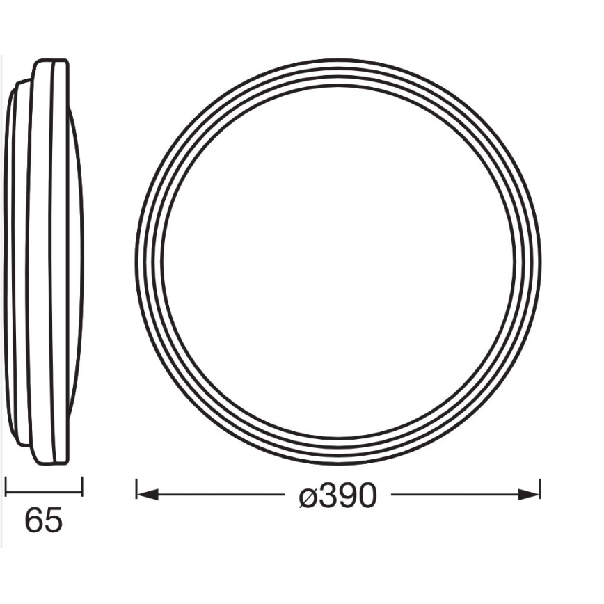Osram - Plafoniera LED ORBIS HELMAN LED/24W/230V Ø 39 cm, argento