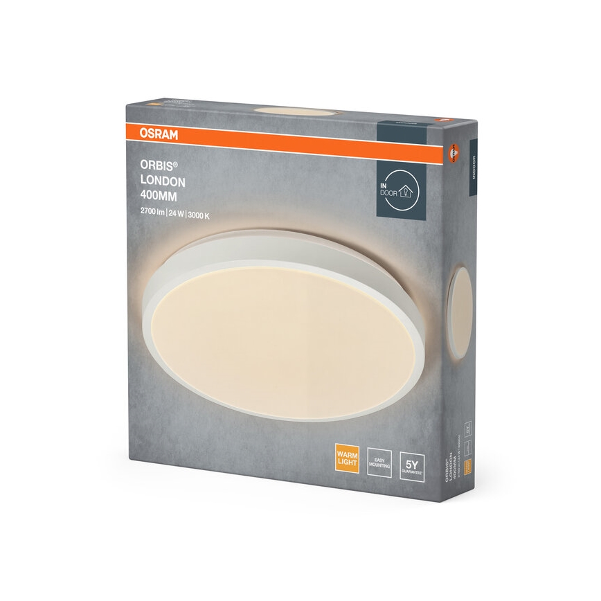 Osram - Plafoniera LED ORBIS LONDON LED/24W/230V Ø 39,5 cm bianca