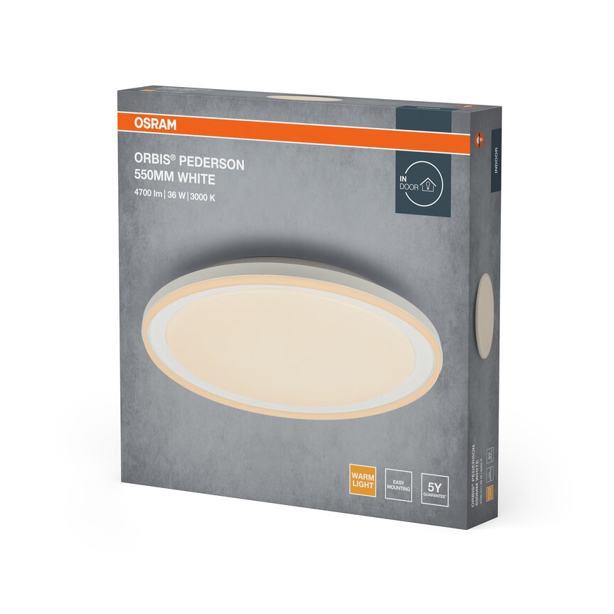 Osram - Plafoniera LED ORBIS PEDERSON LED/36W/230V Ø 55 cm bianca