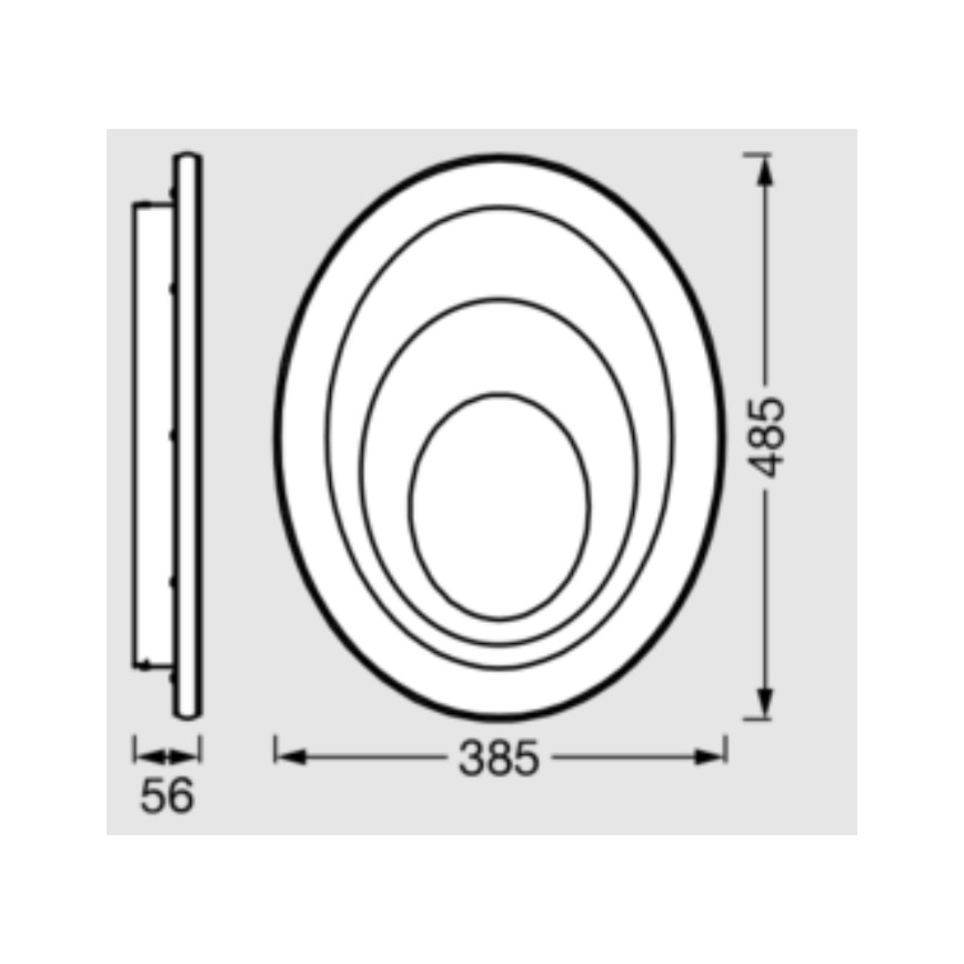 Osram - Plafoniera LED ORBIS SPIRAL LED/37W/230V bianca