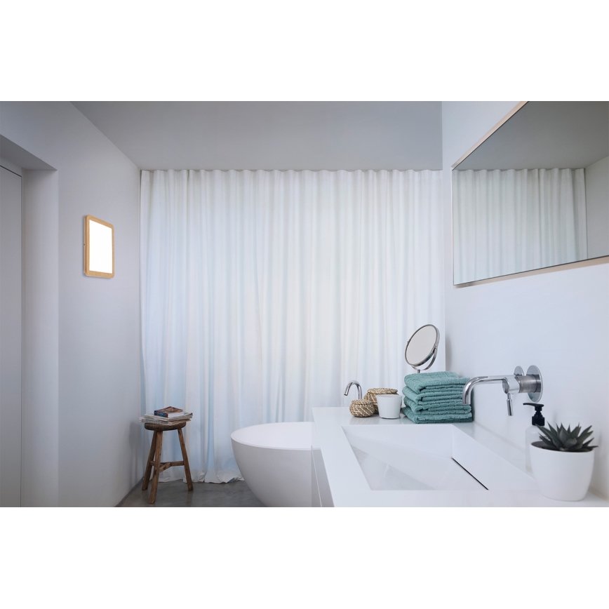 Osram - Plafoniera da bagno LED ORBIS DISC LED/22W/230V 3000/4000K 30x30 cm IP44 marrone