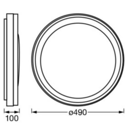 Osram - Plafoniera dimmerabile LED RGBW SMART+ MAGIC, 38W/230V, Ø 49 cm, bianco, 2700–6500K, Wi‑Fi