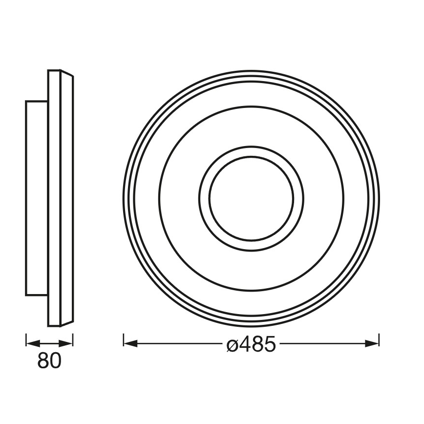 Osram - Plafoniera LED RGBW dimmerabile SMART+ STEA LED/32W/230V Ø 48,5 cm 2700-6500K Wi-Fi