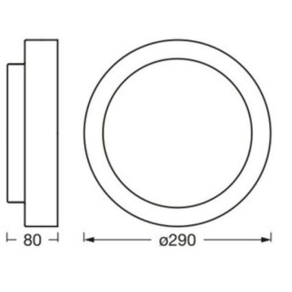 Osram - Plafoniera ORBIS MADRID 2xE27/10W/230V Ø 29 cm bianca