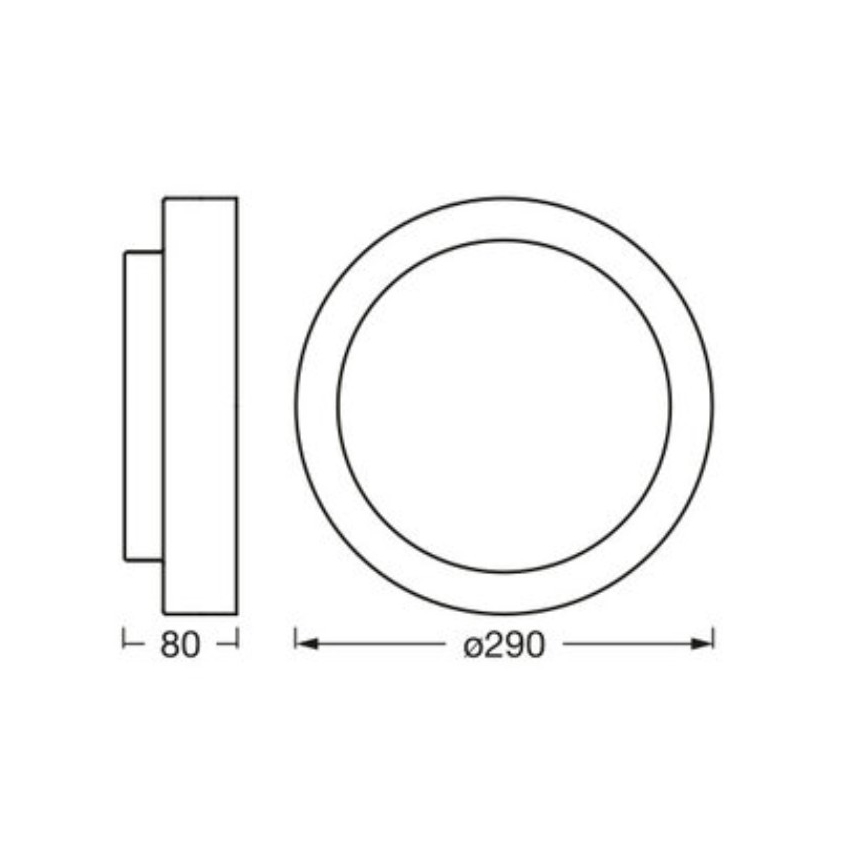 Osram - Plafoniera ORBIS MADRID 2xE27/10W/230V Ø 29 cm bianca