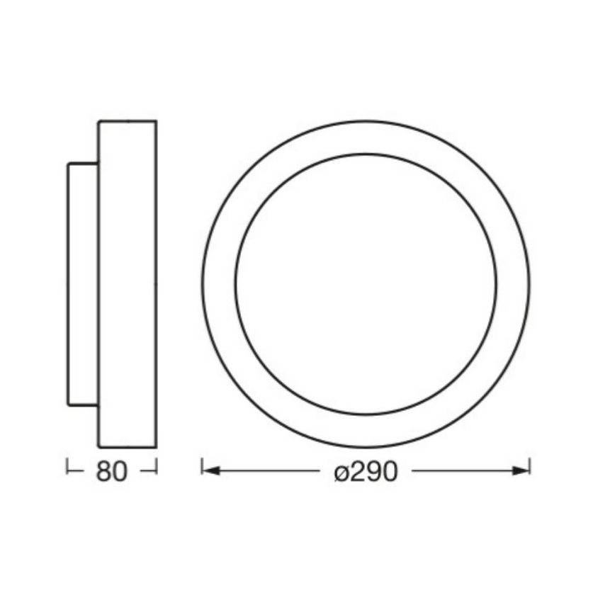 Osram - Plafoniera ORBIS MADRID 2xE27/10W/230V Ø 29 cm cromo opaco