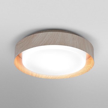 Osram - Plafoniera ORBIS MADRID 2xE27/10W/230V Ø 29 cm, finitura effetto legno