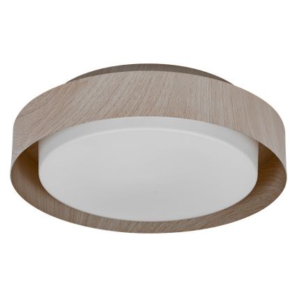 Osram - Plafoniera ORBIS MADRID 2xE27/10W/230V Ø 29 cm, finitura effetto legno