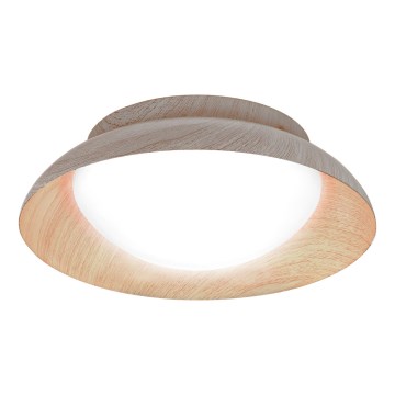 Osram - Plafoniera ORBIS MILAN 2xE27/10W/230V diam. 30,5 cm finitura effetto legno