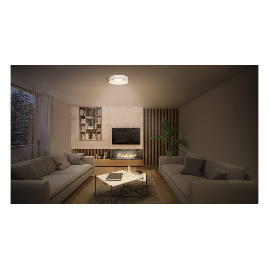Osram - Plafoniera ORBIS PARIS 1xE27/25W/230V diam. 30 cm bianca