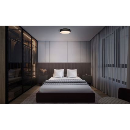 Osram - Plafoniera ORBIS PARIS 2xE27/25W/230V diam. 40 cm nera